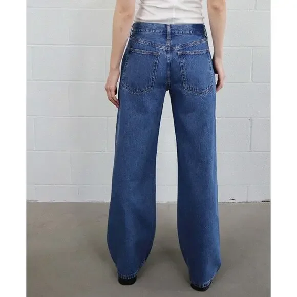 NWT Etica Jeans Women's Stanton Relaxed Wide Leg Salina Denim Jeans Size 28 - Picture 13 of 13